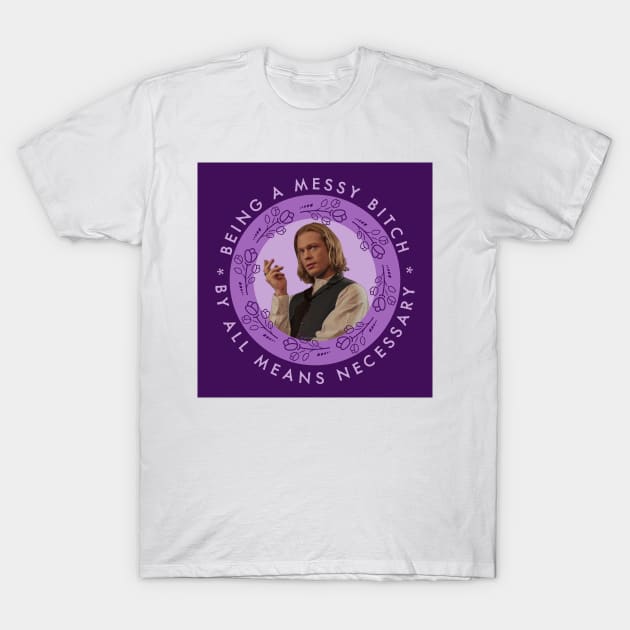 Lestat Purple Circle Meme T-Shirt by nocontextlestat